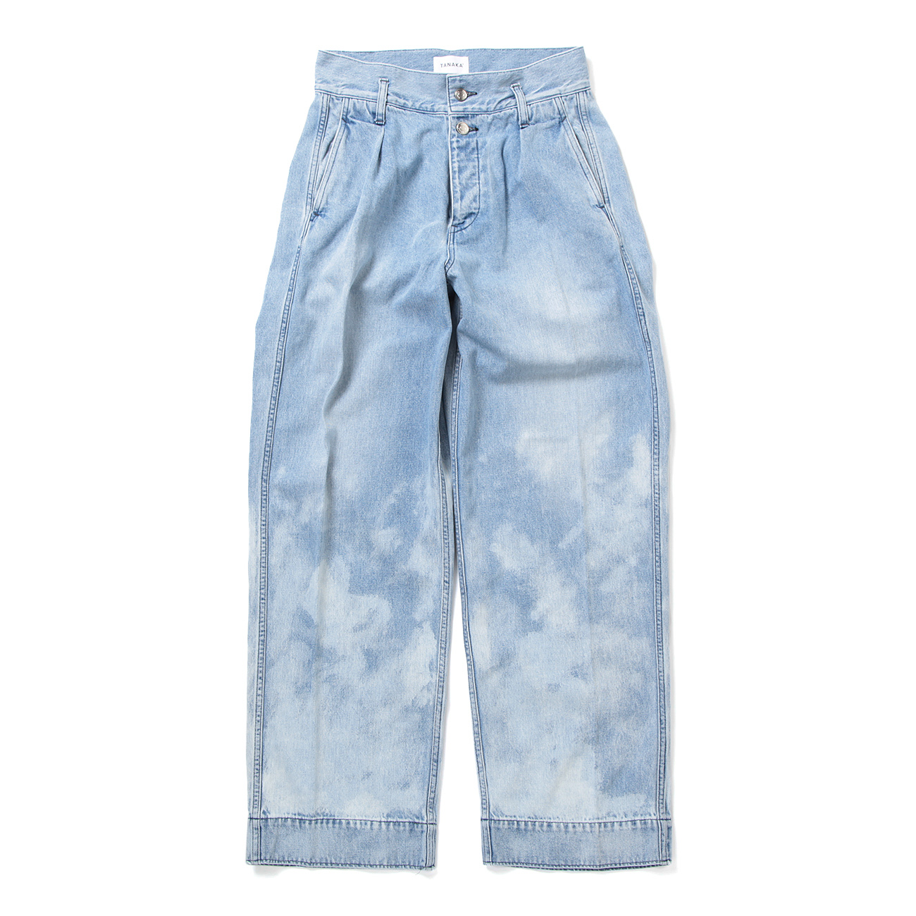 TANAKA / タナカ | THE WIDE JEAN TROUSERS - BLEACH BLUE TANAKA / タナカ | THE WIDE JEAN TROUSERS - BLEACH BLUE