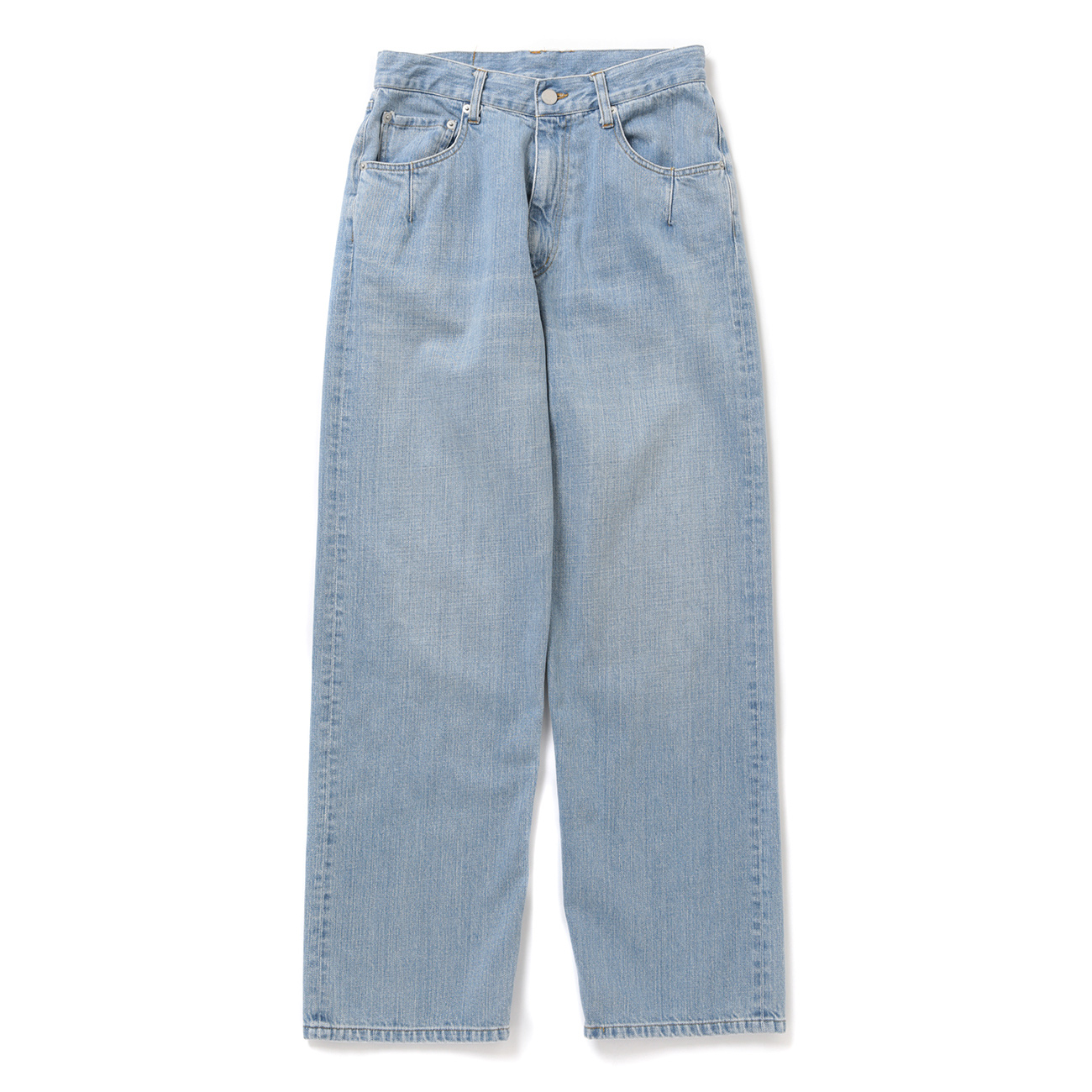パンツ YOKE Bleached Wide Straight pants YOKE - 【残り一点】Bleached Denim Wide Straight 5P Pants