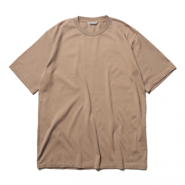 AURALEE / オーラリー | LUSTER PLAITING TEE (メンズ) - Light Brown