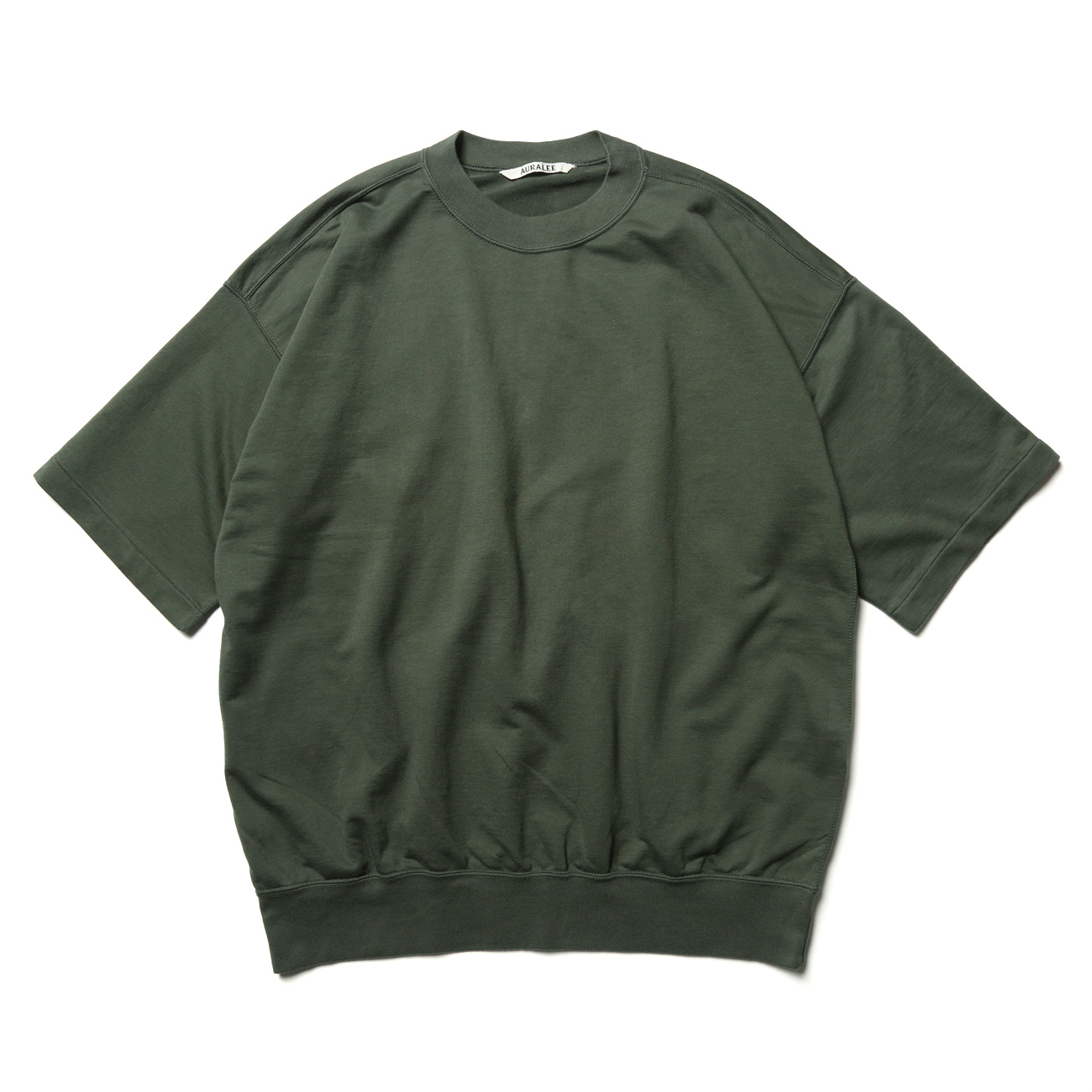新品 タグつき オーラリー big tee 0 オーラリー新品紙タグ付き SUPER FINE COTTON SALT SHRINK PIQUE BIG