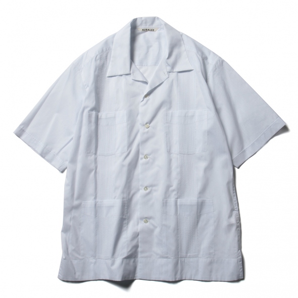 トップス AURALEE FINX SILK STRIPE CUBA SHIRTS AURALEE / オーラリー | FINX SILK STRIPE CUBA SHIRTS (メンズ