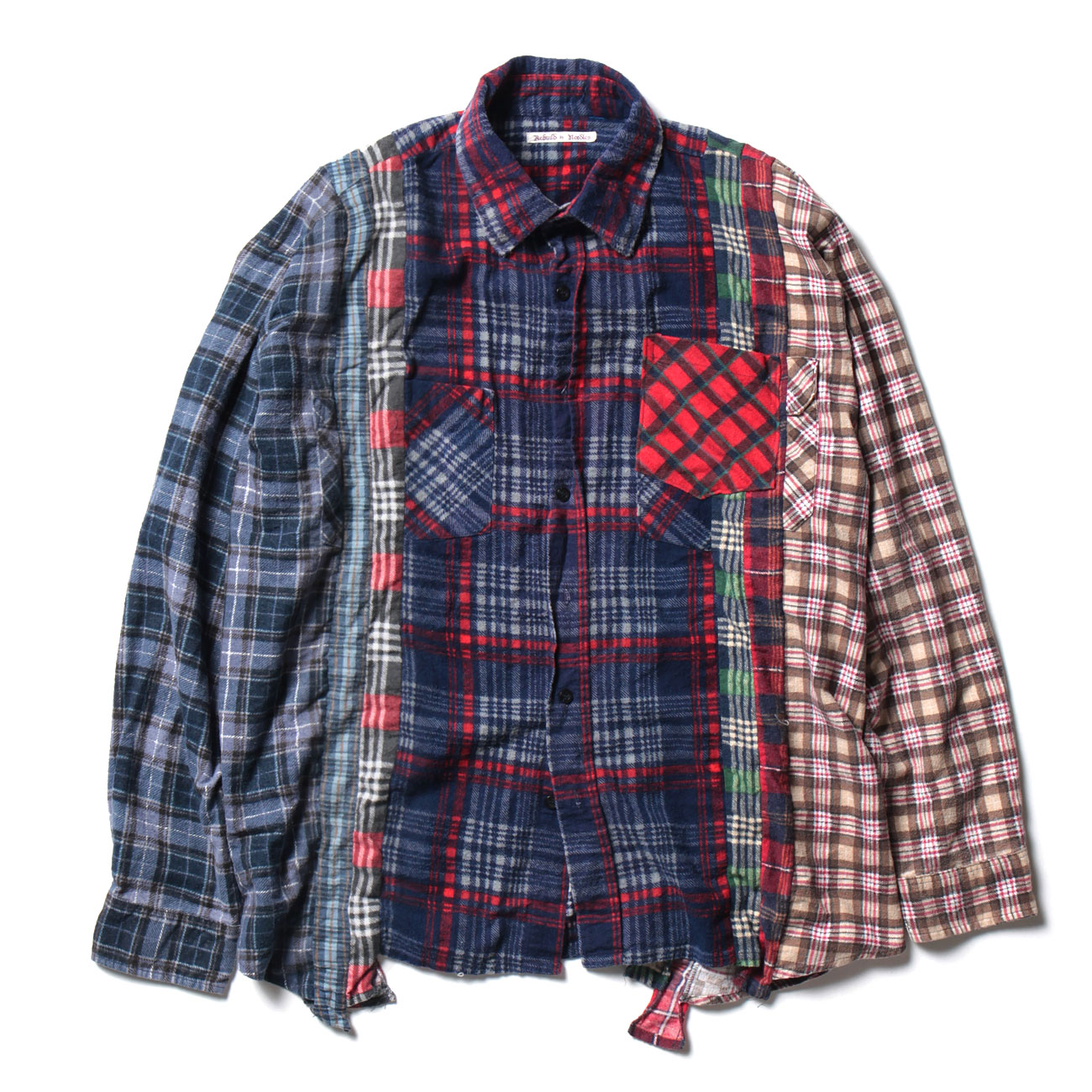 Rebuild by Needles - Flannel Shirt -> Wide 7 Cuts Shirt - Fサイズ