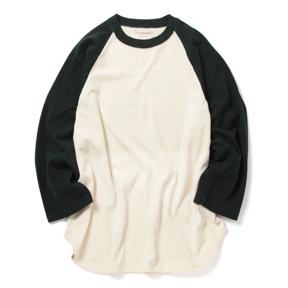 トップス blurhms Co/Silk Nep Baseball Raglan Tee blurhms / ブラームス | Co/Silk Nep Baseball Raglan Tee