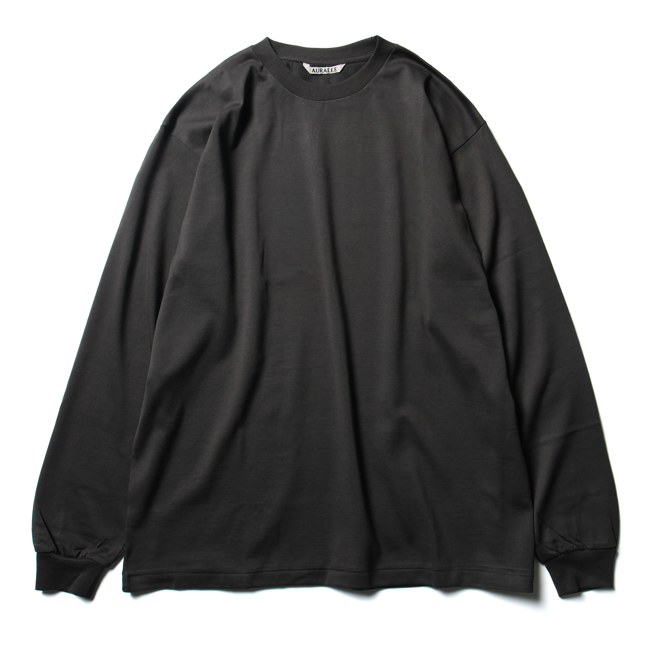 AURALEE / オーラリー | LUSTER PLAITING L/S TEE (メンズ) - Ink