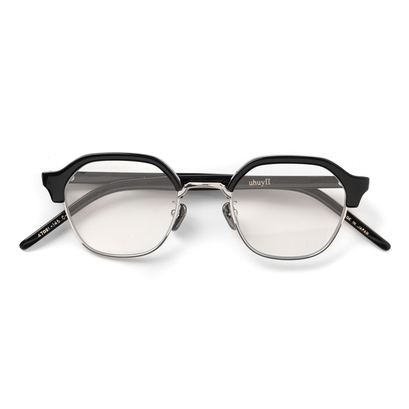 kearny / カーニー | uhuyⅡ - Black × Silver / lens Clear | 通販