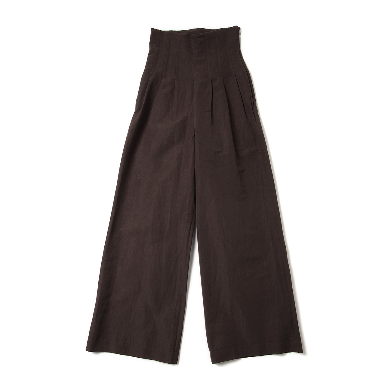 HIGH DENSITY FINX LINEN WEATHER PANTS (レディース) - Dark Brown