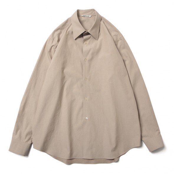 WASHED FINX TWILL SHIRT (メンズ) - Mix Beige