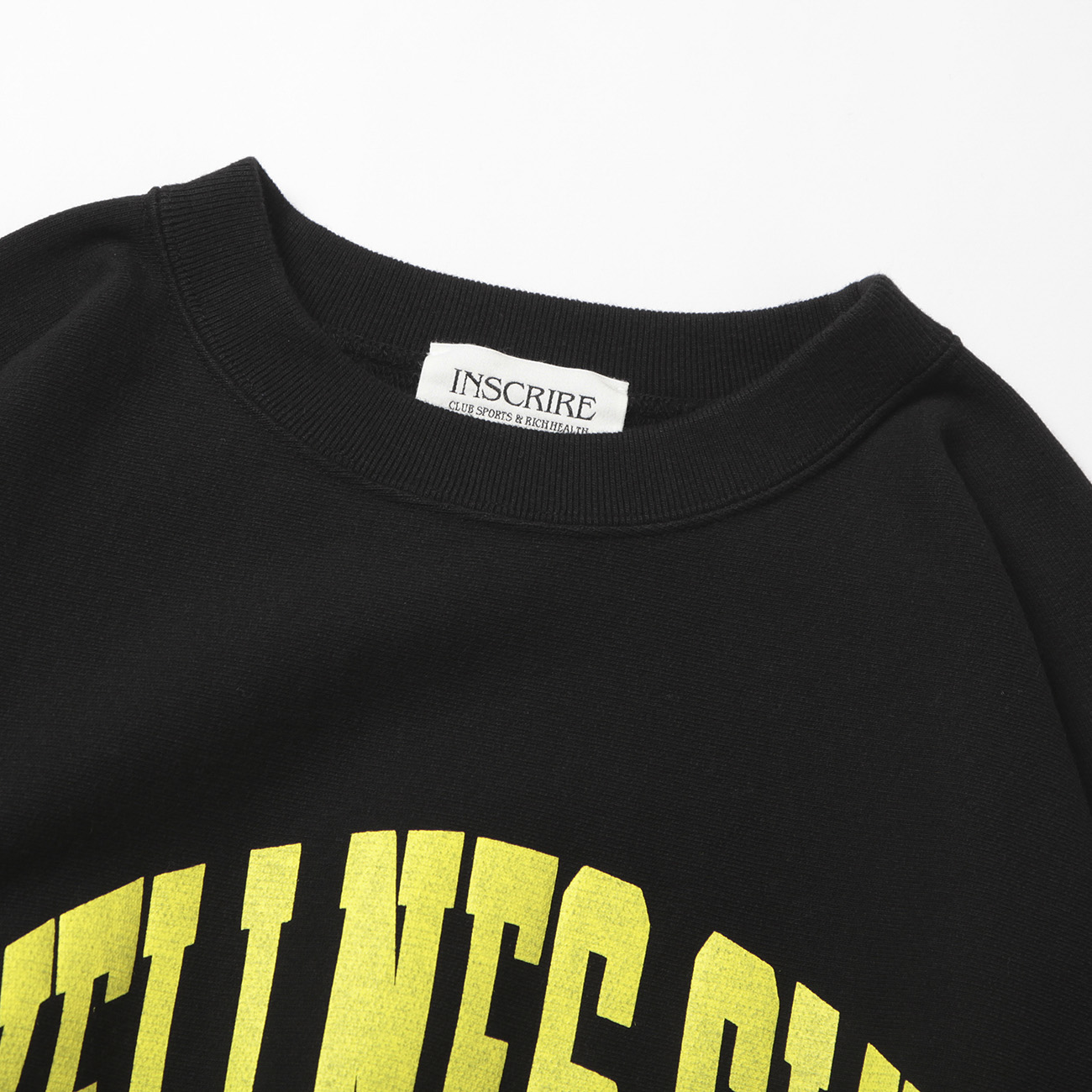 INSCRIRE / アンスクリア | WELLNESS CLUB Crew Sweat Shirt