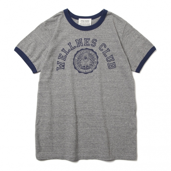 INSCRIRE / アンスクリア | WELLNESS CLUB Symbol Tee - Grey