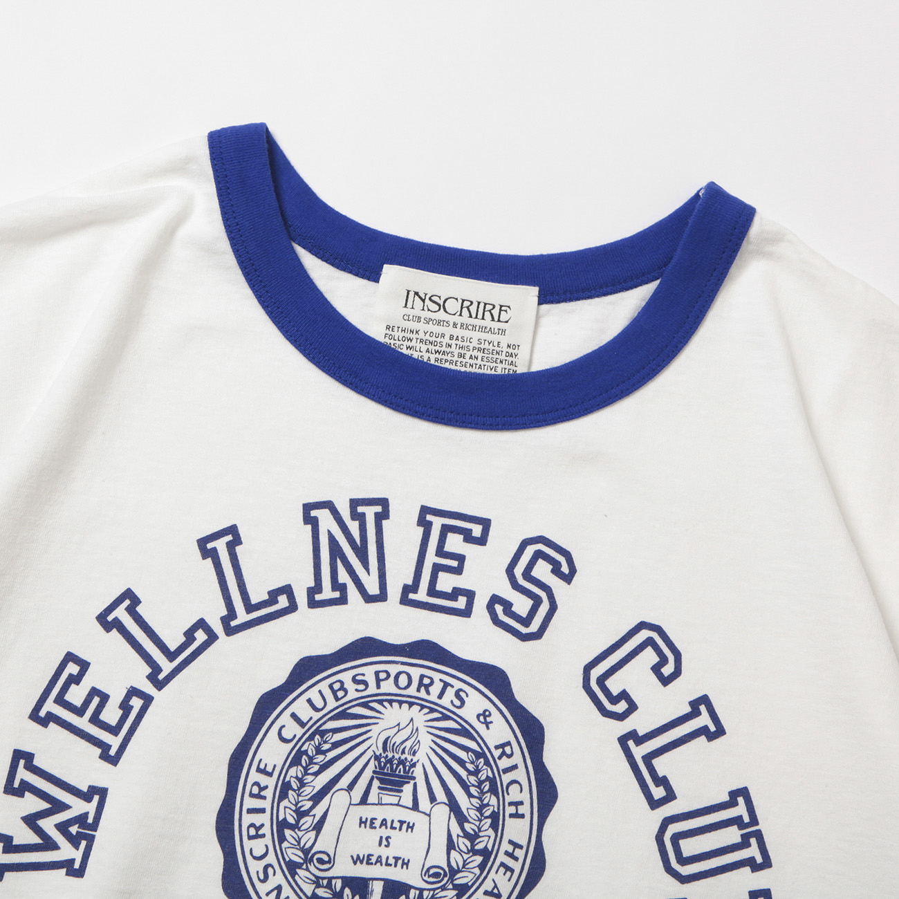 INSCRIRE アンスクリア ロゴ Tシャツ INSCRIRE / アンスクリア | WELLNESS CLUB Symbol Tee - White | 通販