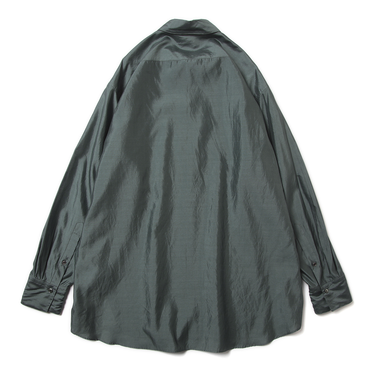 INSCRIRE / アンスクリア | Silk Classic Shirt - Blue Grey | 通販