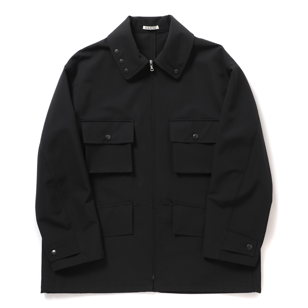 AURALEE / オーラリー | WOOL MAX CANVAS BLOUSON (メンズ) - Black