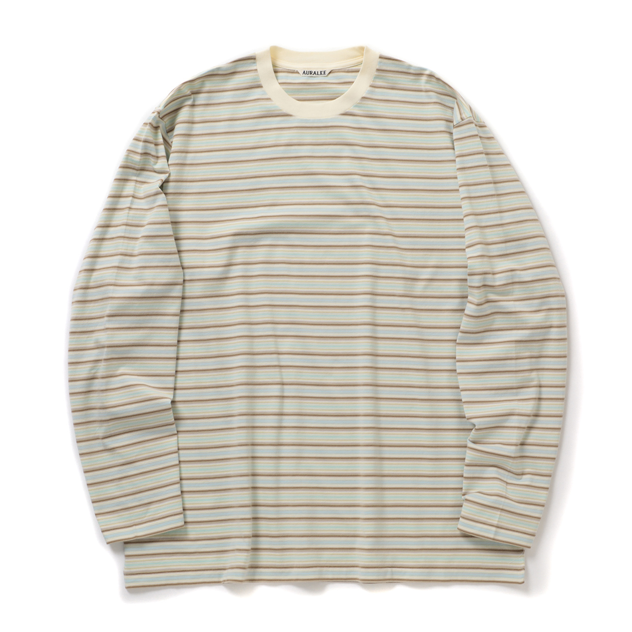 AURALEE / オーラリー | GRADIENT STRIPE JERSEY L/S TEE (メンズ