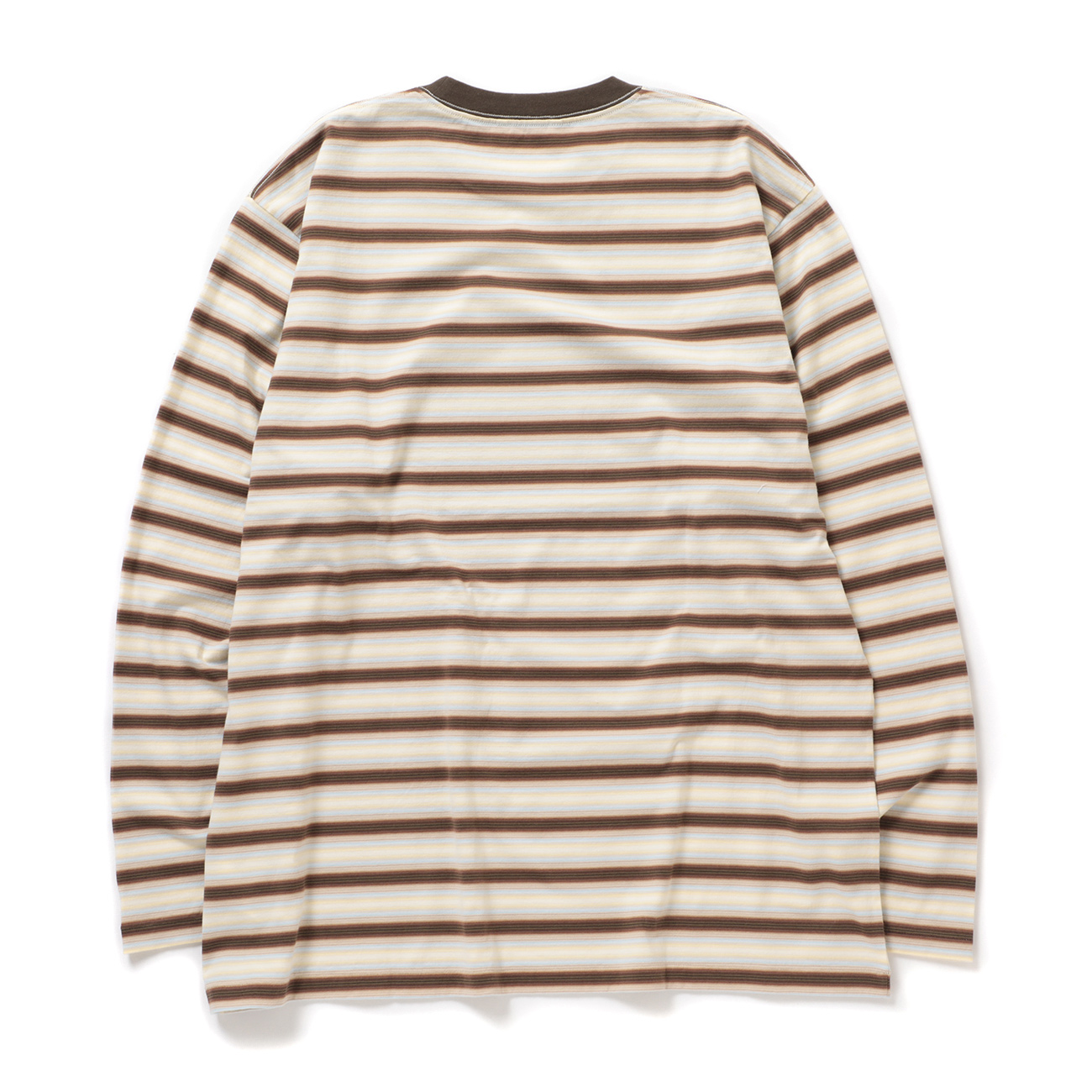 AURALEE / オーラリー | GRADIENT STRIPE JERSEY L/S TEE (メンズ