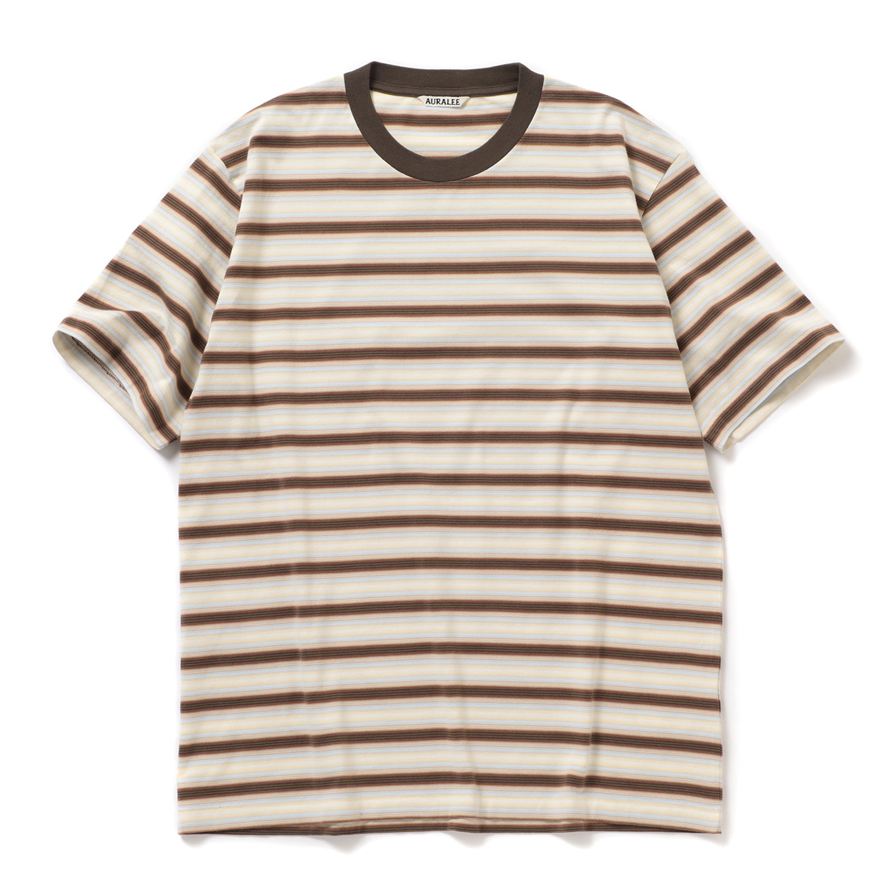 AURALEE / オーラリー | GRADIENT STRIPE JERSEY TEE (メンズ) - Fade