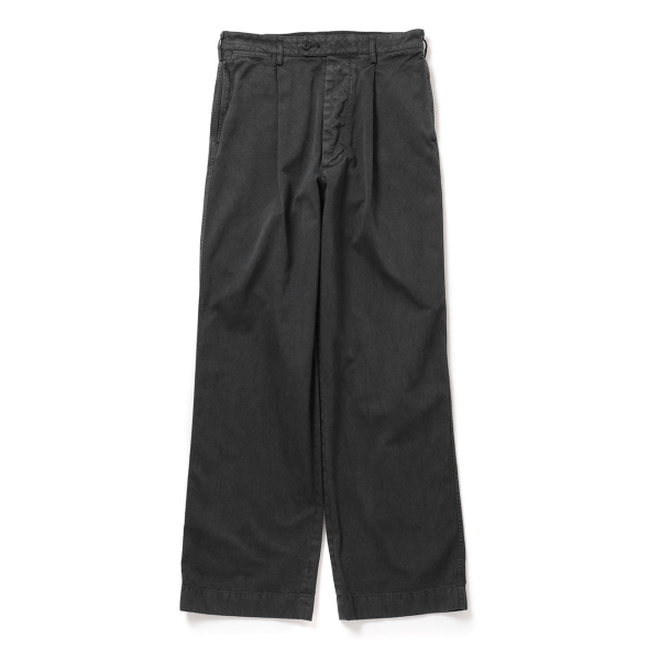 AURALEE / オーラリー | GARMENT-DYED FINX LIGHT CHINO ONE-TUCK WIDE