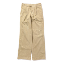 AURALEE / オーラリー | GARMENT-DYED FINX LIGHT CHINO ONE-TUCK WIDE PANTS (メンズ) - Beige