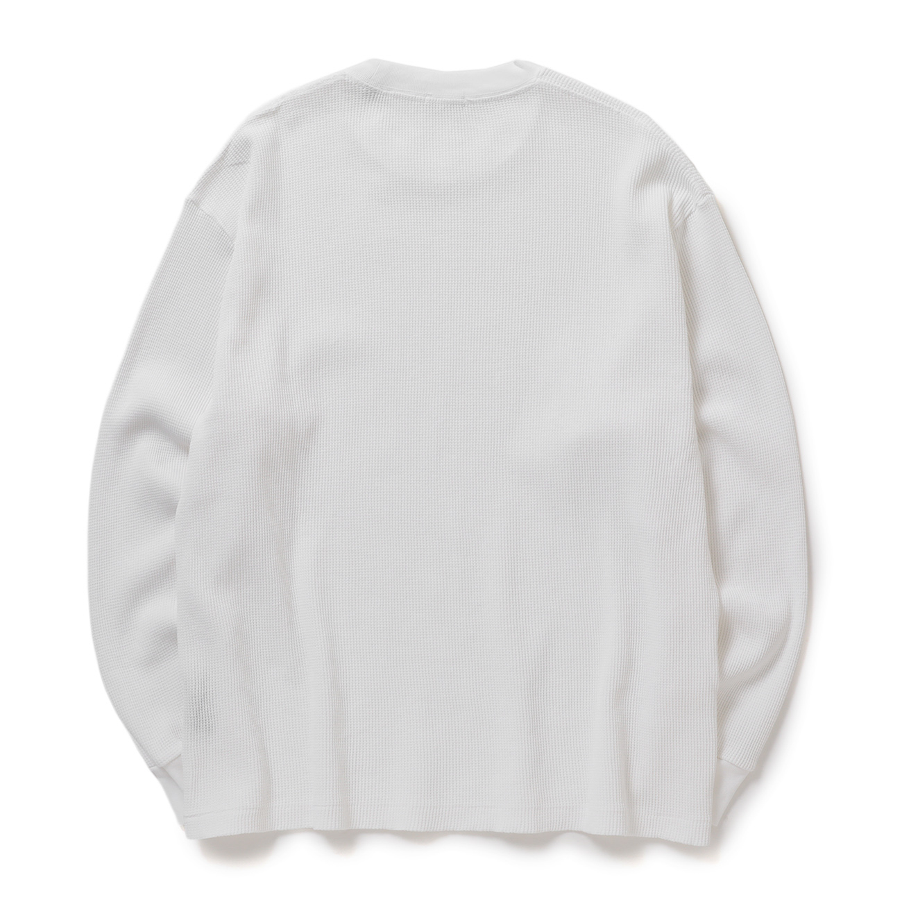 COMOLI / コモリ | コットンワッフル 長袖Tシャツ - White | 通販