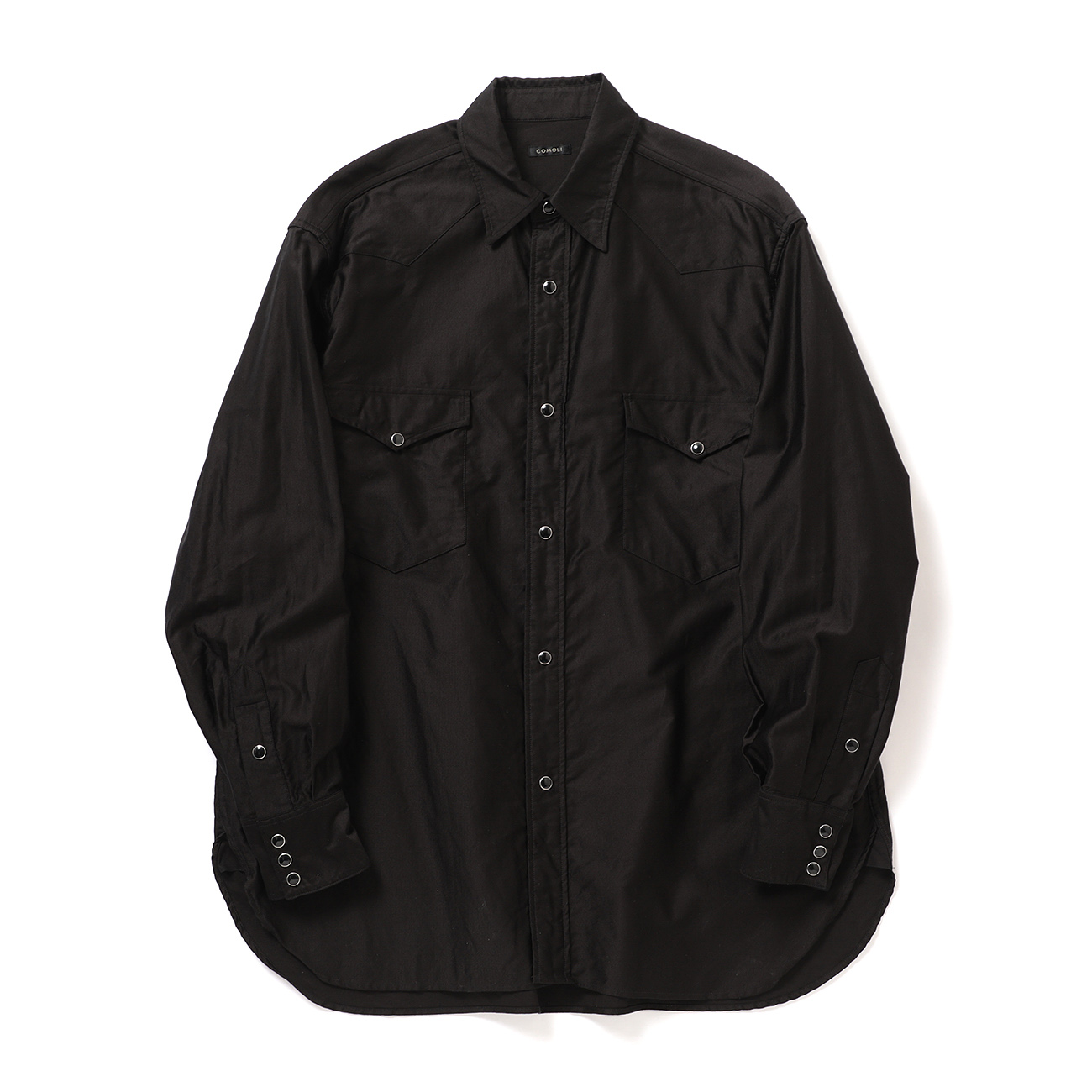 COMOLI / コモリ | コットン ウエスタンシャツ - Black | 通販 - 正規