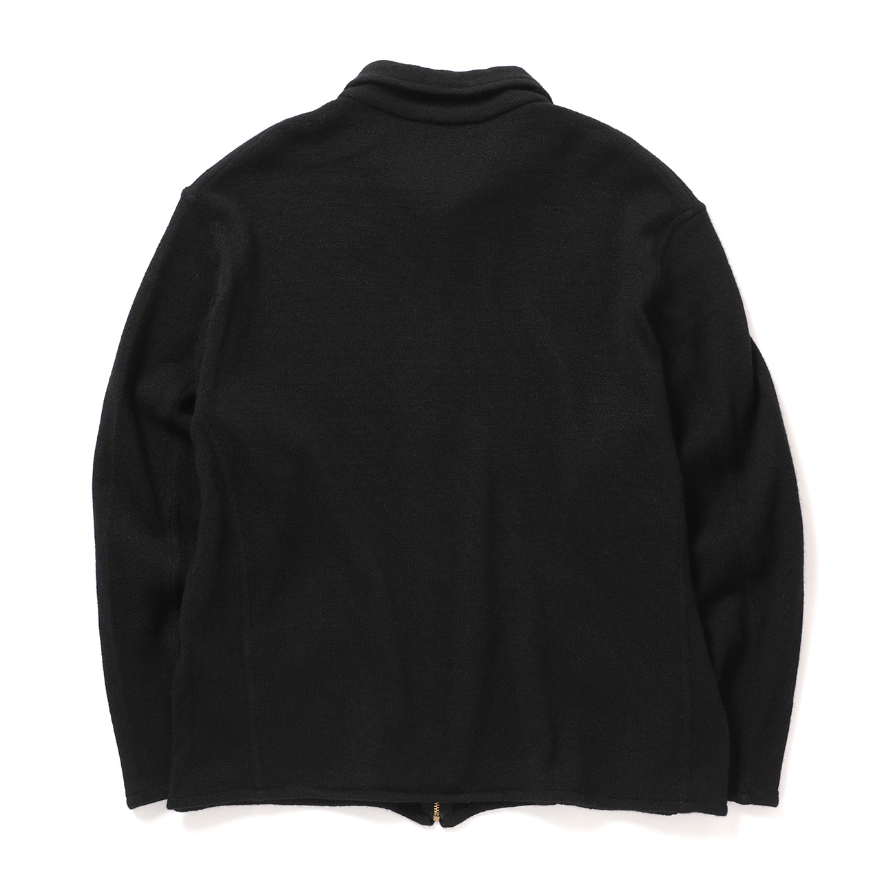 COMOLI / コモリ | カシミヤ和紙 ジップショートジャケット - Black