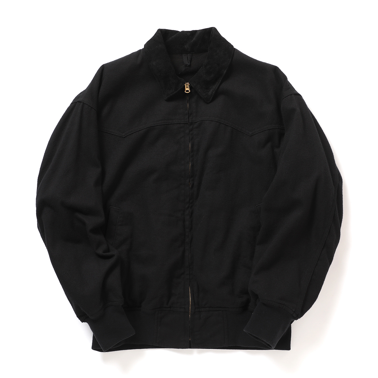 COMOLI / コモリ | ブラックドリル ジップジャケット - Black | 通販