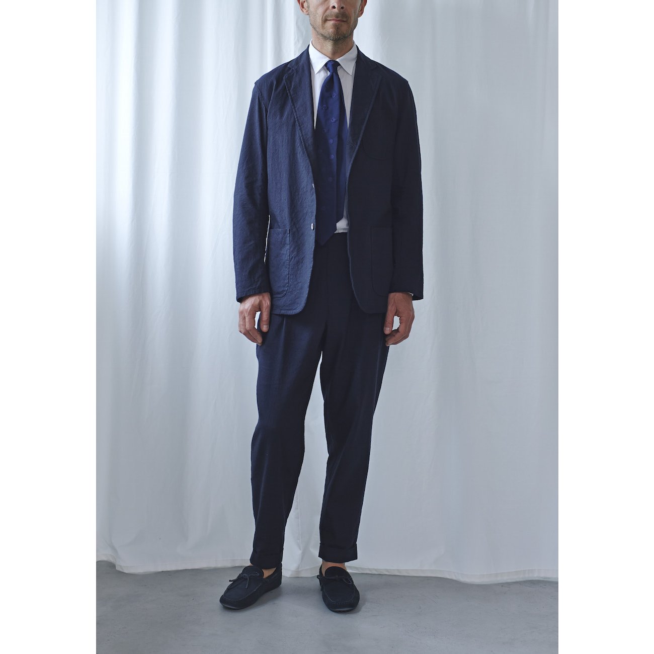 COMOLI / コモリ | リネンウール 3Bシャケット - Navy | 通販 - 正規取扱店 | COLLECT STORE / コレクトストア