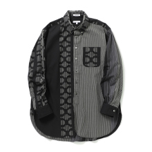 ENGINEERED GARMENTS / エンジニアドガーメンツ | 19 Century BD Shirt - Multi Pattern Stripe Jacquard - Black/Grey