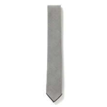 ENGINEERED GARMENTS / エンジニアドガーメンツ | Narrow Tie - Micro Houndstooth Tropical Wool - Grey
