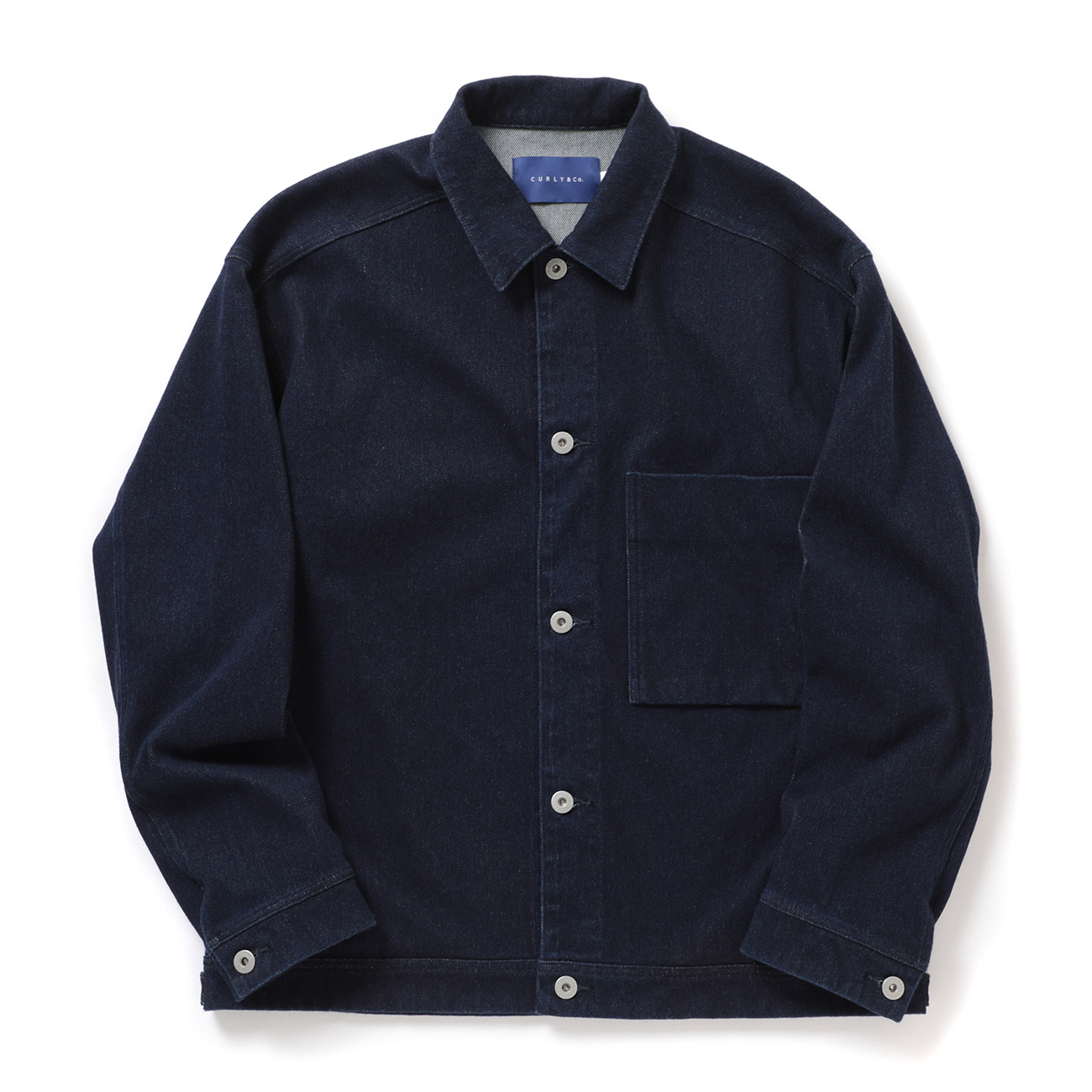 CURLY / カーリー | KNIT DENIM TRUCKER JACKET - Indigo | 通販