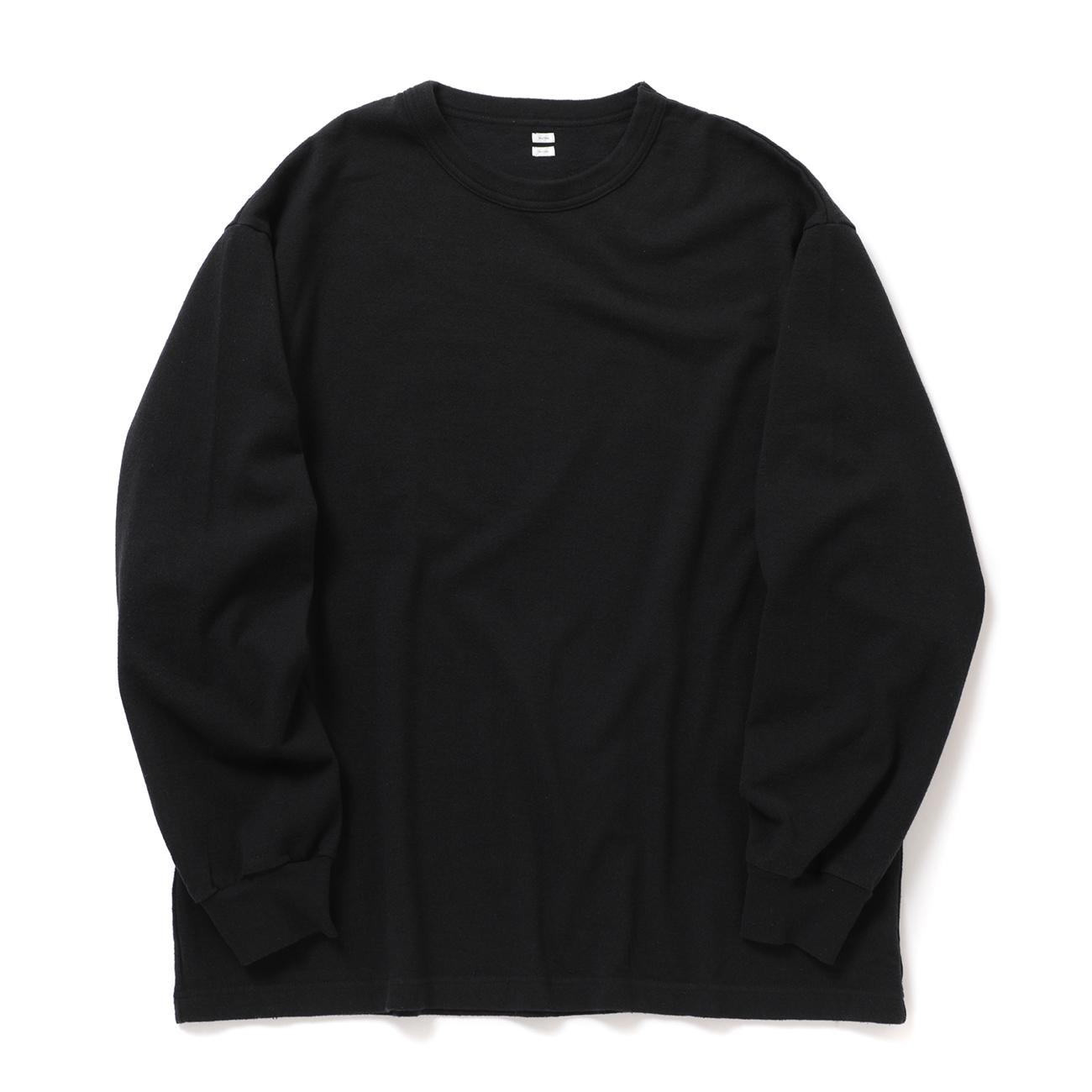 blurhms / ブラームス | Co/Silk Nep Tee L/S - Black | 通販 - 正規