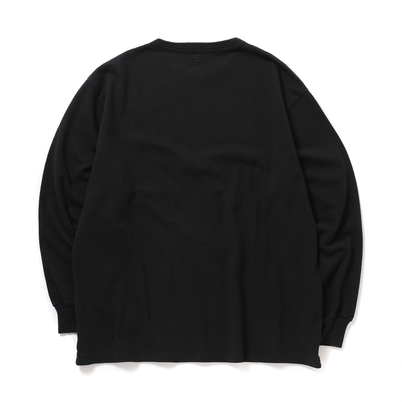 blurhms / ブラームス | Co/Silk Nep Tee L/S - Black | 通販 - 正規 