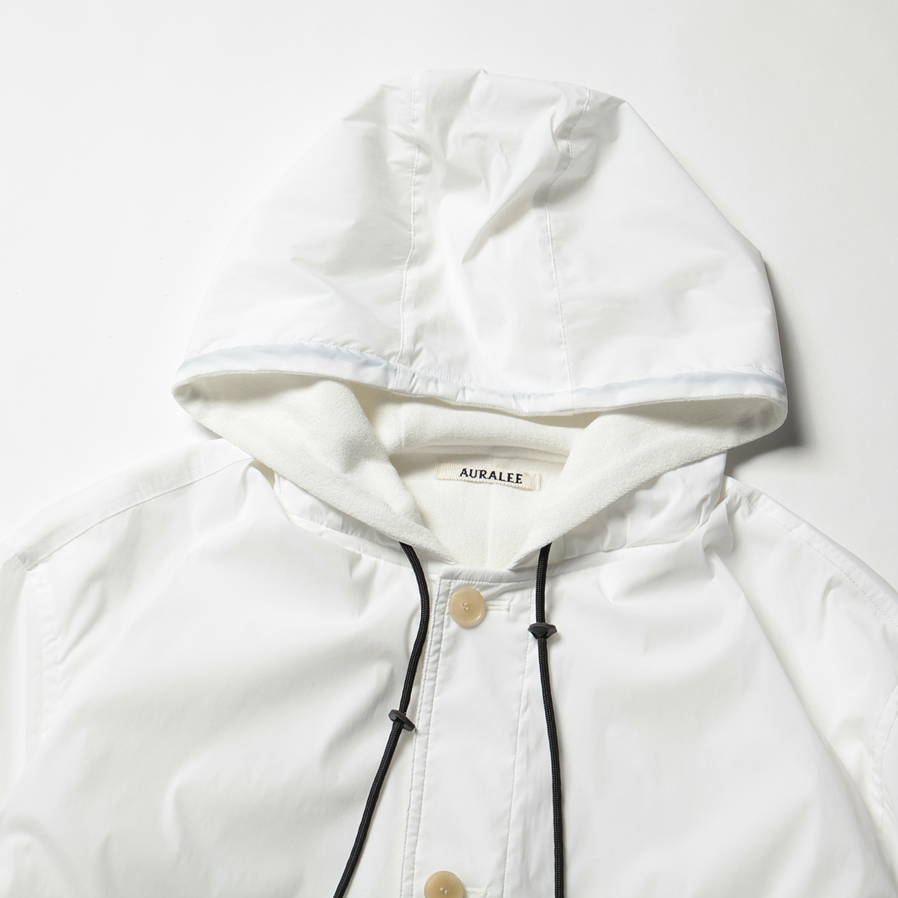 AURALEE / オーラリー | TERRY LINED LIGHT NYLON BLOUSON - White