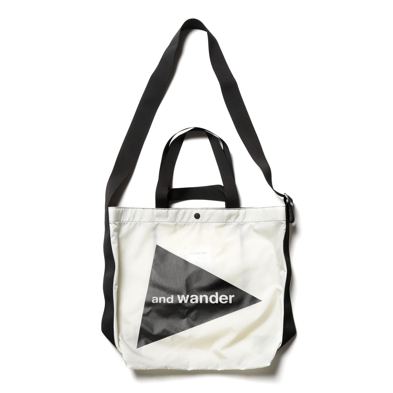 期間限定30％OFF! and wander / アンドワンダー | CORDURA big logo tote bag バッグ