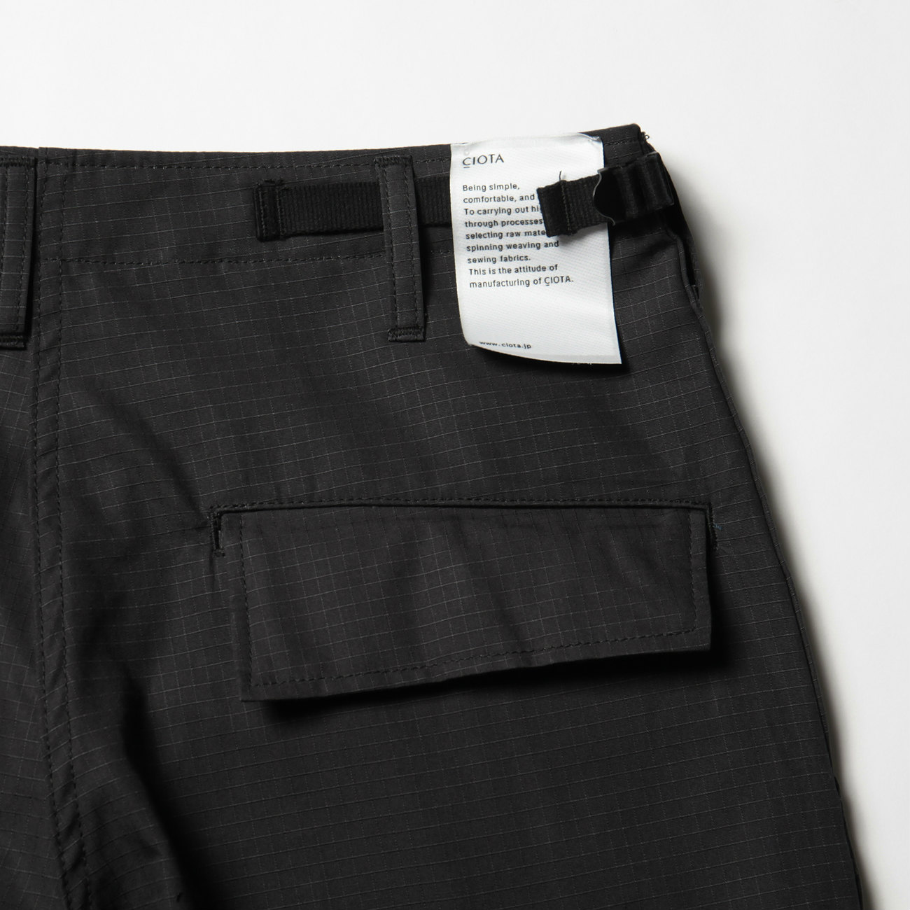 CIOTA / シオタ | スビンコットン リップストップ ジャングル