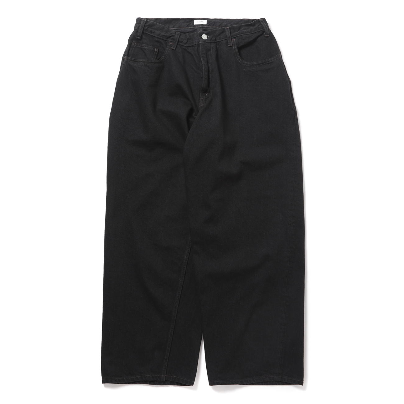 CIOTA / シオタ | Wide Baggy 5 Pocket Pants - Black (One Wash