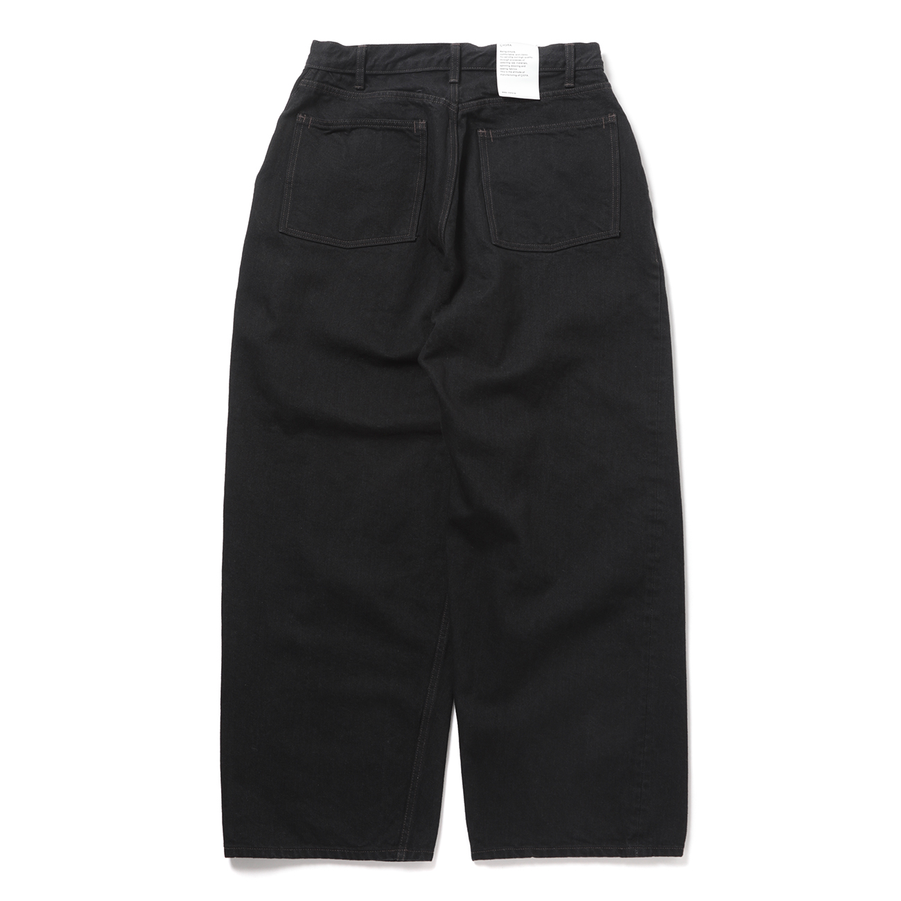CIOTA / シオタ | Wide Baggy 5 Pocket Pants - Black (One Wash
