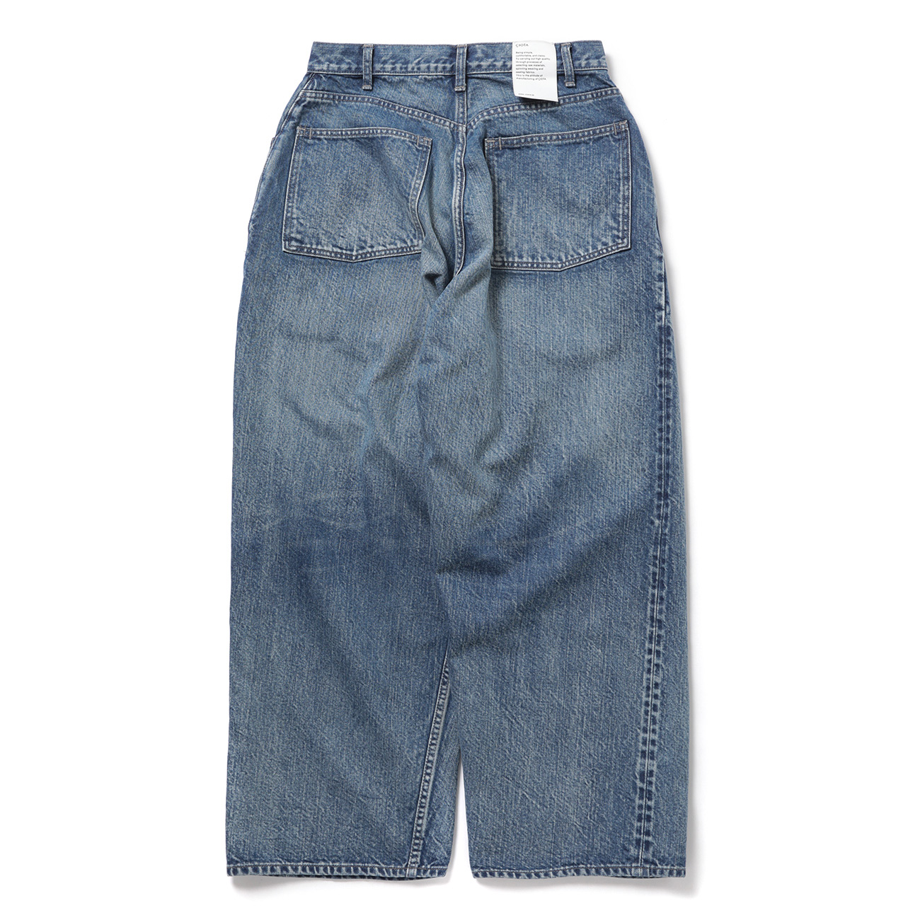 CIOTA / シオタ | Wide Baggy 5 Pocket Pants - Medium Blue | 通販