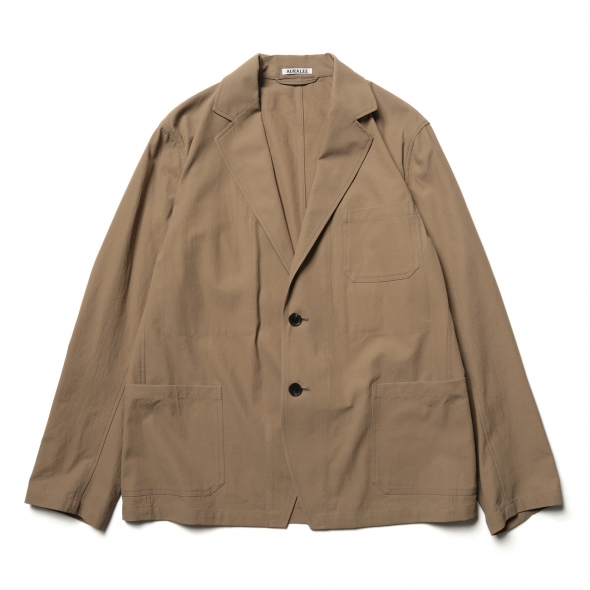 AURALEE / オーラリー | FINX HARD TWIST GABARDINE JACKET (メンズ) - Brown | 通販 -  正規取扱店 | COLLECT STORE / コレクトストア