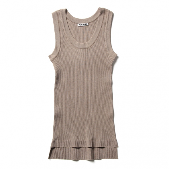 AURALEE / オーラリー | HIGH GAUGE RIB KNIT TANK (レディース