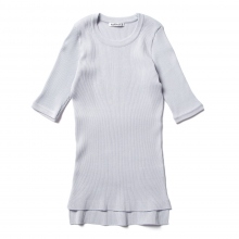AURALEE / オーラリー | HIGH GAUGE RIB KNIT TEE (レディース