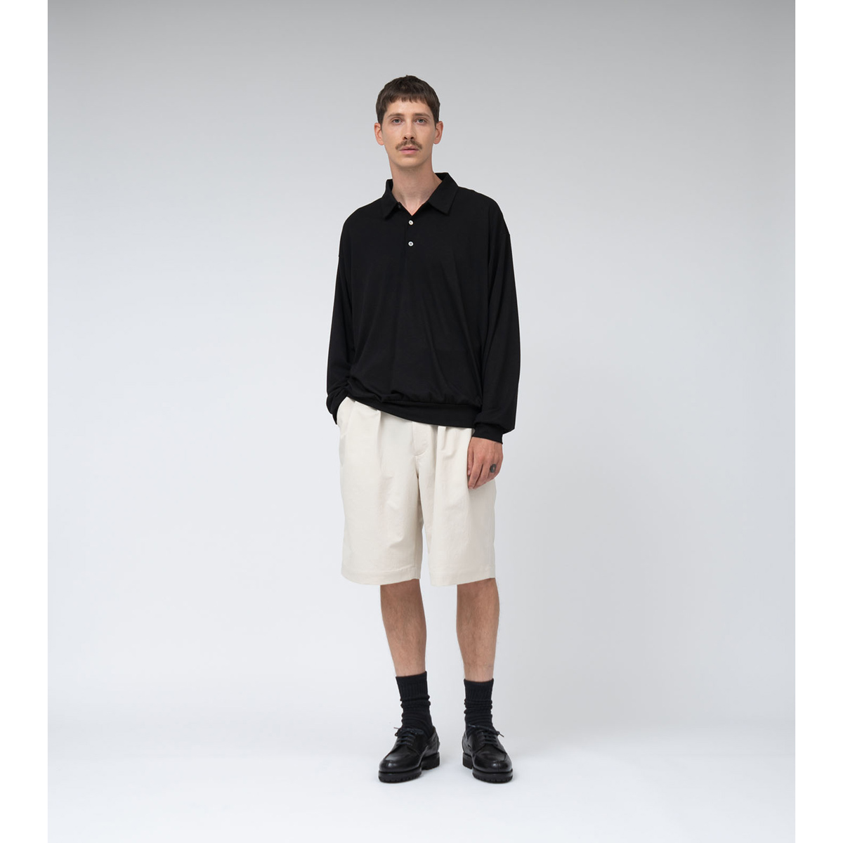 nanamica / ナナミカ | ALPHADRY Double Pleats Shorts - Black