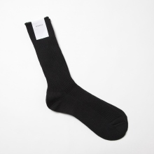 AURALEE / オーラリー | COTTON CASHMERE LOW GAUGE SOX - Black