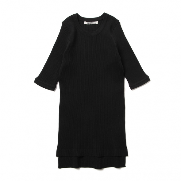 AURALEE / オーラリー | GIZA HIGH GAUGE RIB KNIT TEE