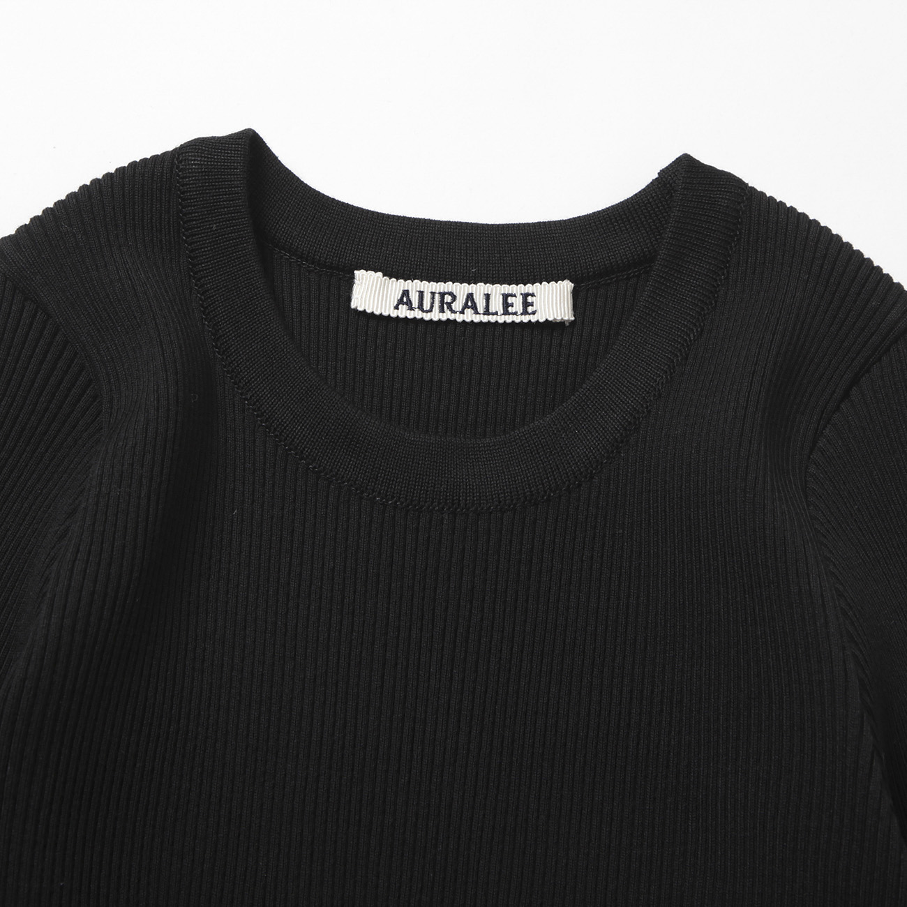 美品 オーラリー GIZA HIGH GAUGE RIB KNIT TEE AURALEE/オーラリー】GIZA HIGH GAUGE RIB KNIT TEE A00T02HRの