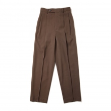 AURALEE / オーラリー | LIGHT WOOL MAX GABARDINE SLACKS (レディース) - Dark Brown