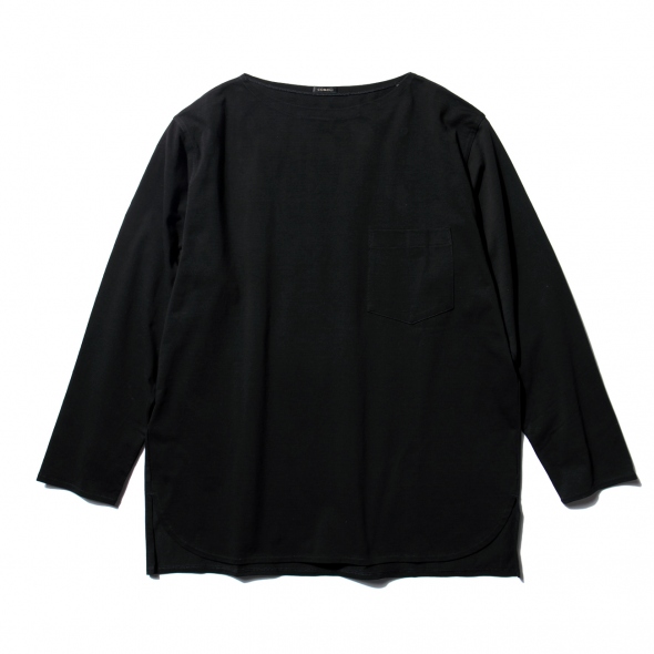 COMOLI / コモリ | ボートネックシャツ - Black | 通販 - 正規取扱店