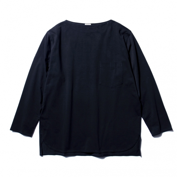 美品】 COMOLI ボーダーボートネック バスクシャツ COMOLIボーダー