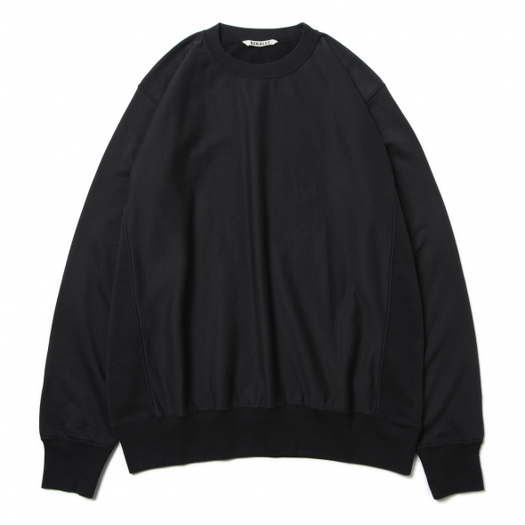 AURALEE / オーラリー | ELASTIC HIGH GAUGE SWEAT P/O (メンズ) - Ink