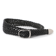 URU / ウル | LEATHER MESH BELT - Black