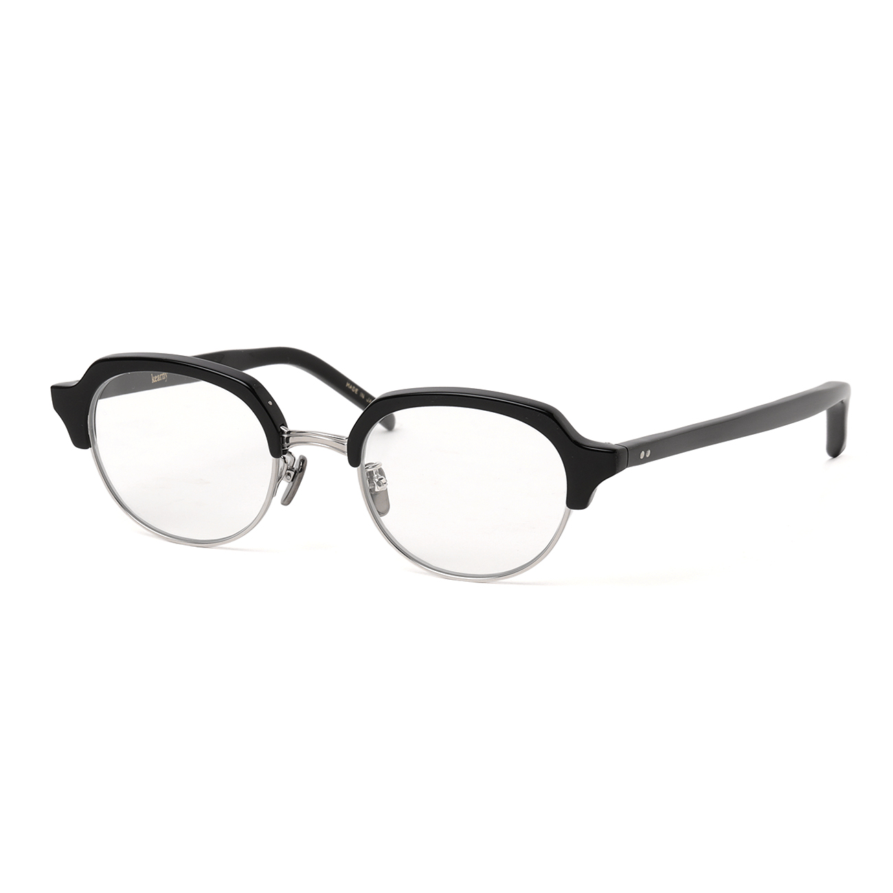 kearny / カーニー | uhuy - Black × Silver / lens Clear | 通販